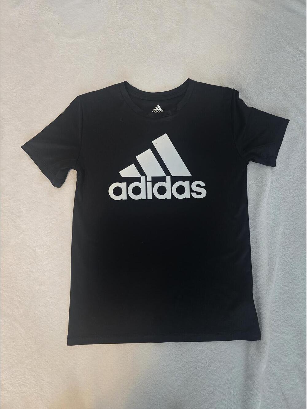 Adidas Black Polyester T-Shirt Size S (8)